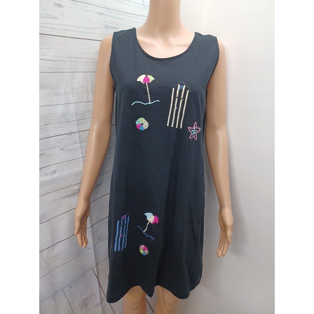 JBM Sport Sun Dress matching Jacket Pink Black Umbrella Embroidery Sz S - Picture 5 of 15
